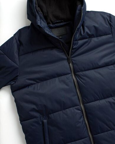 Perry Ellis Men's Jacket - Bubble Puffer Windbreaker Ski Jacket with Hood (Size: S-XXL) in Saudi Arabia