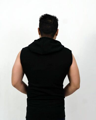 Mens Sleeveless Sweatshirt Hoodies Top in Saudi Arabia