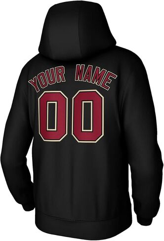 Custom Men's Youth Sweatshirt Stitched Name Number, Cotton-Blend Fleece Hooded Sweatshirt, Plush Fleece Pullover Hoodie in Saudi Arabia