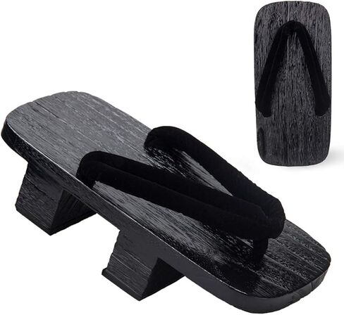 Ez-sofei Mens Japanese Traditional Shoes Geta Wooden Sandals Clogs in Kuwait