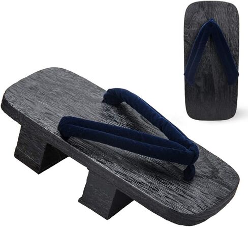 Ez-sofei Mens Japanese Traditional Shoes Geta Wooden Sandals Clogs in Kuwait