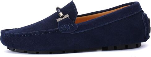 Santimon Mens Driving Penny Loafers Suede Moccasins Slip On Casual Dress Boat Shoes in Kuwait