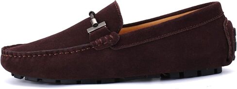Santimon Mens Driving Penny Loafers Suede Moccasins Slip On Casual Dress Boat Shoes in Kuwait