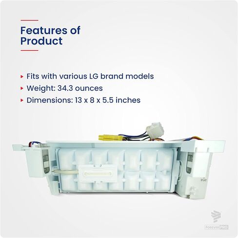 YesParts AEQ72910408 Durable Refrigerator Ice Maker AssemblyKit compatible with AEQ73110205 AEQ72910408 AEQ72910405 AEQ72910401 in Saudi Arabia