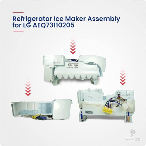 YesParts AEQ72910408 Durable Refrigerator Ice Maker AssemblyKit compatible with AEQ73110205 AEQ72910408 AEQ72910405 AEQ72910401 in Saudi Arabia