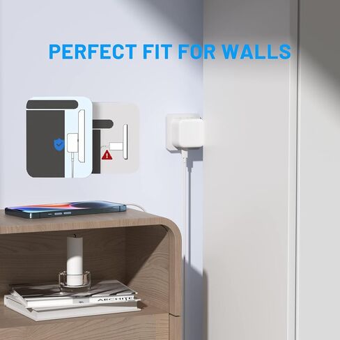 35W Dual USB-C Port - Compact Power Adapter Foldable USB Type C Plug Fast Wall Charger with 2Pcs 5FT C to L, C to C Charging Cord for iPhone 14 13 12 11 Pro Max Plus Mini, iPad, MacBook Air in Saudi Arabia