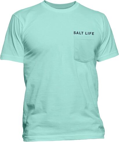 تي شيرت Freedom Sail الرجالي بأكمام قصيرة وجيب ورقبة دائرية من Salt Life in Saudi Arabia