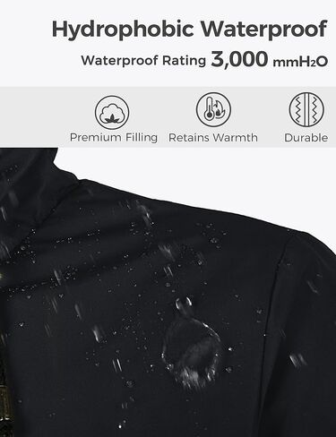 wantdo Men's Thicken Winter Coat Warm Parka Jacket Puffer Jacket with Fur Hood in Saudi Arabia