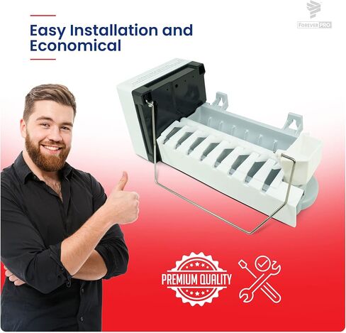 ForeverPRO 1129316 Icemaker Kit Square Plug for Whirlpool Refrigerator 2155184 1108106 1108154 1114209 in Saudi Arabia