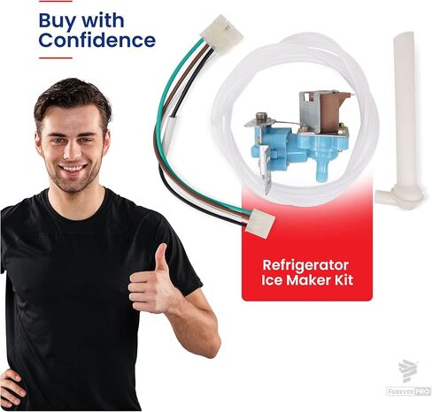 ForeverPRO 1129316 Icemaker Kit Square Plug for Whirlpool Refrigerator 2155184 1108106 1108154 1114209 in Saudi Arabia