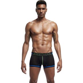 Men Mesh Underwear Boxers Trunks Shorts Breathable Crotch Mens Underwear Boxers in Saudi Arabia