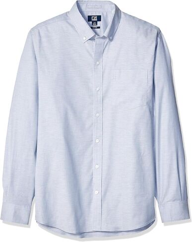 Cutter & Buck Men's Wrinkle Resistant Tailored Fit Long Sleeve Button Down Shirt in Saudi Arabia