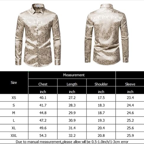 Manwan walk Men's Luxury Jacquard Long Sleeve Dress Shirt Prom Wedding Party Button Down Shirts in Saudi Arabia