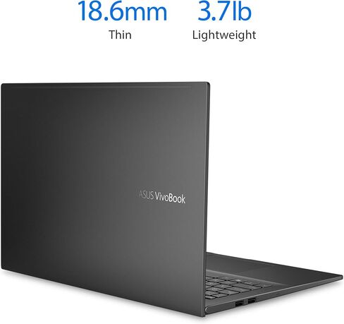 ASUS VivoBook 15 S513 Thin and Light Laptop, 15.6" FHD Display, AMD Ryzen 5 4500U Processor, 8GB DDR4 RAM, 512GB PCIe SSD, Fingerprint Reader, Windows 10 Home, Indie Black, S513IA-DB51 in Saudi Arabia