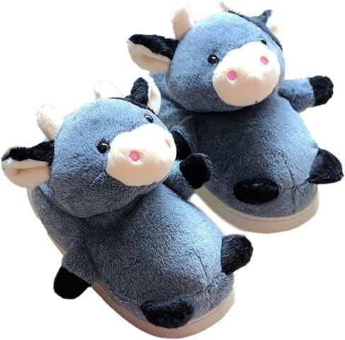 WYIKE Adult unisex elephant slippers hamster slippers comfortable warm animal slippers cartoon cotton shoes in Kuwait