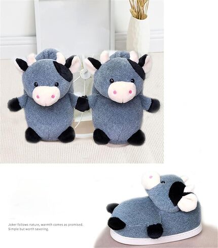 WYIKE Adult unisex elephant slippers hamster slippers comfortable warm animal slippers cartoon cotton shoes in Kuwait