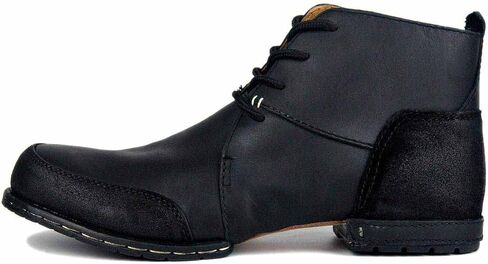 AINIJIA&HOLO Men's Retro Genuine Leather Lace Up Chukka Boots,Moto Ankle boots Western Cowboy Boots in Kuwait