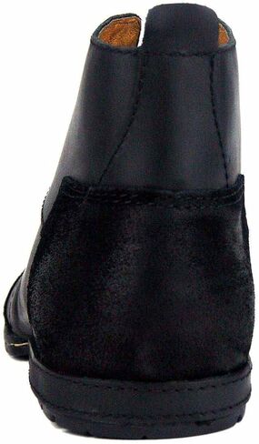 AINIJIA&HOLO Men's Retro Genuine Leather Lace Up Chukka Boots,Moto Ankle boots Western Cowboy Boots in Kuwait