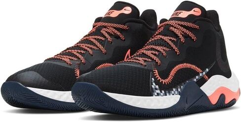 Nike Big Kids and Men's Renew Elevate Blk/Thunder Blue/Bright Mango (CK2669 006) - 9 in Saudi Arabia