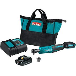 Makita XRW01SR1 18V LXT® Lithium-Ion Cordless 3/8" / 1/4" Sq. Drive Ratchet Kit (2.0Ah) in Saudi Arabia