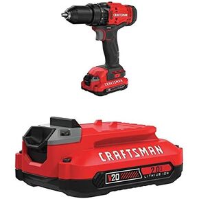 CRAFTSMAN V20 Cordless Drill/Driver Kit, 1/2 inch, Battery and Charger Included (CMCD700C1) in Saudi Arabia