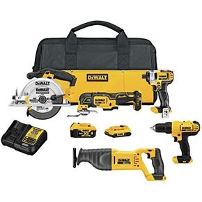 DEWALT 20V MAX Cordless Drill Combo Kit , 5-Tool (DCK551D1M1) in Saudi Arabia