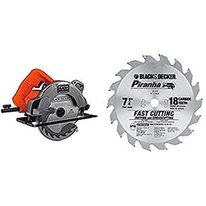 Black & Decker BDECS300C 13 Amp Circular Saw with Laser with IRWIN Tools MARATHON Carbide Corded Circular Saw Blade, 7 1/4-inch, 24T (24030) in Saudi Arabia