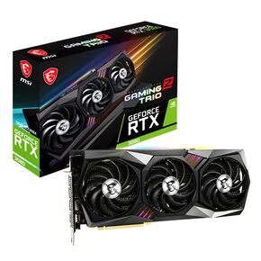MSI بطاقة عرض مرئي للالعاب جيفورس RTX 3080 LHR 10GB GDRR6X 320 بت HDMI/DP ان في لينك توركس مروحة 4 RGB امبير معمارية او سي (RTX 3080 جيمنج زد تريو 10G LHR) in Kuwait