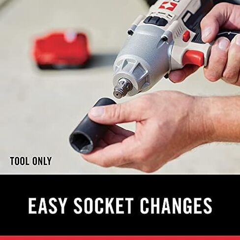 PORTER-CABLE 20V MAX* Impact Wrench, 1/2-Inch, Tool Only (PCC740B) in Saudi Arabia
