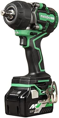 Metabo HPT 36V MultiVolt ½-Inch Mid-Torque Cordless Impact Wrench Kit | 4-Stage Speed Selection | Brushless Motor | IP56 Compliant | Includes (2) 36V 2.5Ah Batteries | WR36DE , Green in Saudi Arabia