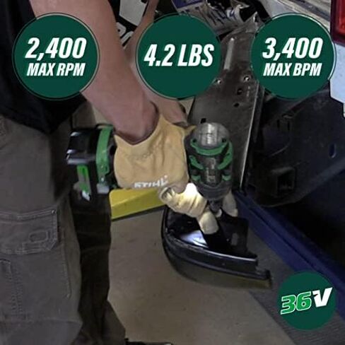 Metabo HPT 36V MultiVolt ½-Inch Mid-Torque Cordless Impact Wrench Kit | 4-Stage Speed Selection | Brushless Motor | IP56 Compliant | Includes (2) 36V 2.5Ah Batteries | WR36DE , Green in Saudi Arabia