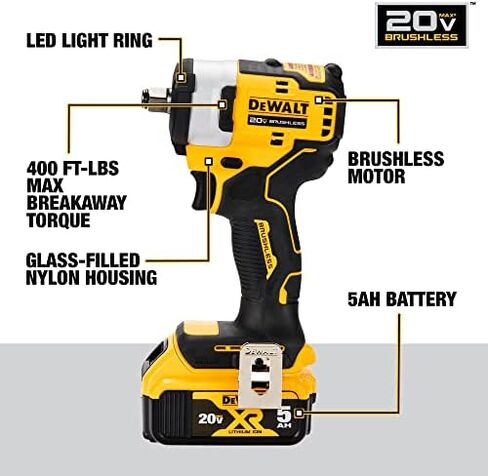 DEWALT DCF911P2 20V MAX* 1/2 in. Cordless Impact Wrench with Hog Ring Anvil Kit in Saudi Arabia