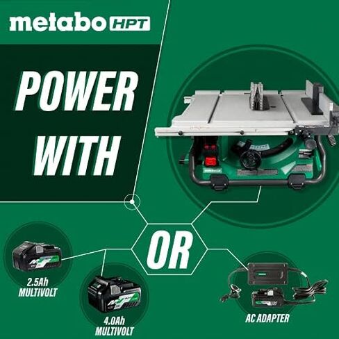 Metabo HPT 36V MultiVolt™ Table Saw | 10-Inch Blade | Tool Body Only | C3610DRJQ4 in Saudi Arabia