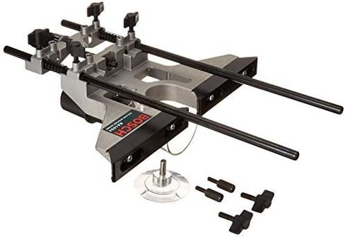 BOSCH RA1054 Deluxe Router Edge Guide with Dust Extraction Hood & Vacuum Hose Adapter , Black in Saudi Arabia