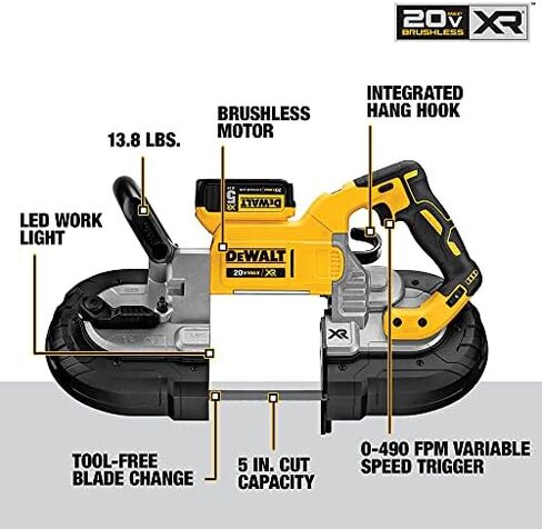 DEWALT DCS374P2 20V Max Deep Cut Band Saw Kit in Saudi Arabia
