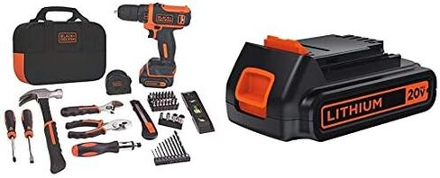 BLACK+DECKER 12V MAX Drill/Home Tool Kit with MarkIT Picture Hanging Tool Kit (BDCDD12PK & BDMKIT101C) in Kuwait