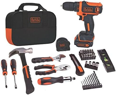 BLACK+DECKER 12V MAX Drill/Home Tool Kit with MarkIT Picture Hanging Tool Kit (BDCDD12PK & BDMKIT101C) in Kuwait