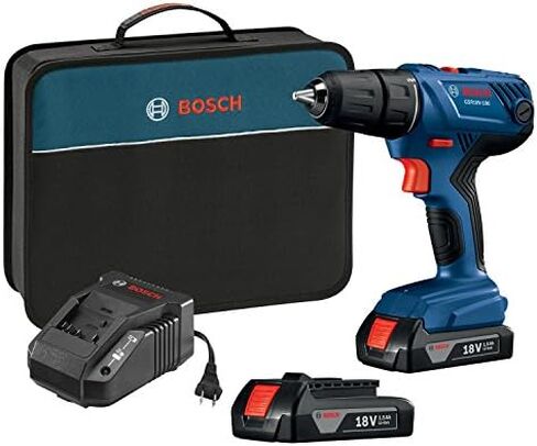 Bosch GSR18V-190B22 18V Compact 1/2" Drill/Driver Kit with (2) 1.5 Ah Slim Pack Batteries in Kuwait