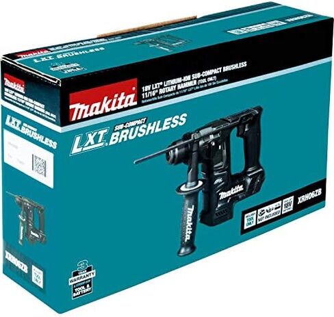 Makita XRH06ZB 18V LXT Lithium-Ion Sub-Compact Brushless Cordless 11/16" Rotary Hammer, Accepts Sds-Plus Bits, Tool Only in Kuwait