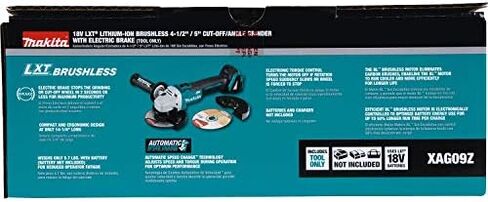 Makita XAG09Z 18V LXT Lithium-Ion Brushless Cordless 4-1/2"/5" Cut-Off/Angle Grinder in Saudi Arabia