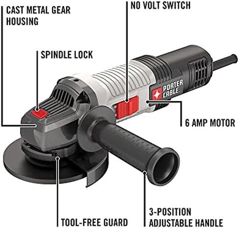 PORTER-CABLE Angle Grinder Tool, 4-1/2-Inch, 6-Amp (PCEG011) in Saudi Arabia