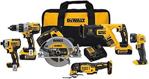 مجموعة DEWALT 20V MAX XR بدون فرشاة، 6 أدوات ممتازة (DCK694P2) in Saudi Arabia