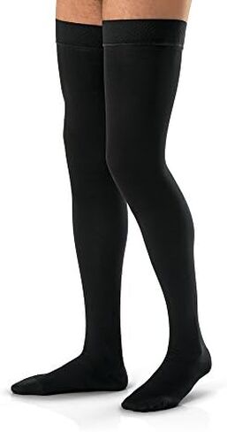 JOBST forMen Thigh High 15-20 mmHg Ribbed Dress Compression Stocking in Saudi Arabia