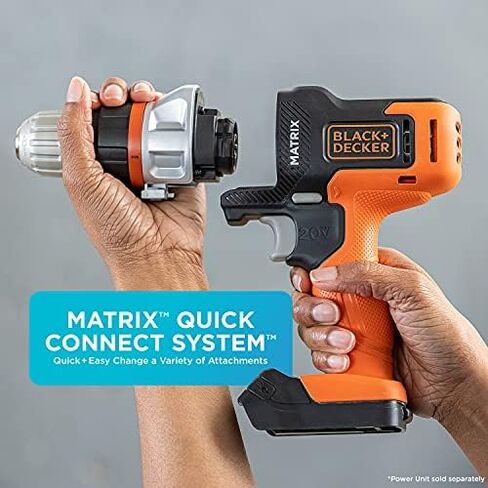 BLACK+DECKER Matrix Oscillating Tool Attachment with 16 in. Wide Mouth Zippered Tool Bag (BDCMTO & BDST500002APB) in Saudi Arabia