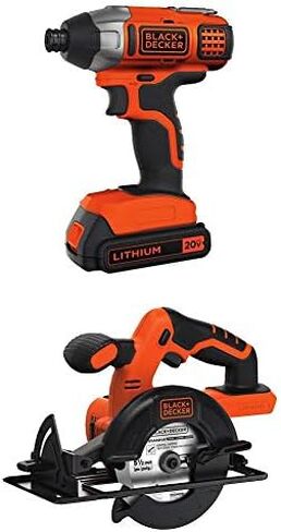 BLACK+DECKER 20V MAX Impact Driver Kit with Extra 1.5-Ah Lithium Battery (BDCI20C & LBXR20) in Saudi Arabia