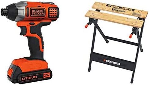 BLACK+DECKER 20V MAX Impact Driver Kit with Extra 1.5-Ah Lithium Battery (BDCI20C & LBXR20) in Saudi Arabia