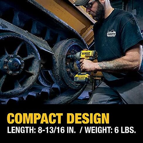 DEWALT 20V MAX XR Cordless Impact Wrench Kit with Detent Anvil, 1/2-Inch (DCF899P2) in Saudi Arabia