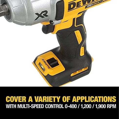 DEWALT 20V MAX XR Cordless Impact Wrench Kit with Detent Anvil, 1/2-Inch (DCF899P2) in Saudi Arabia