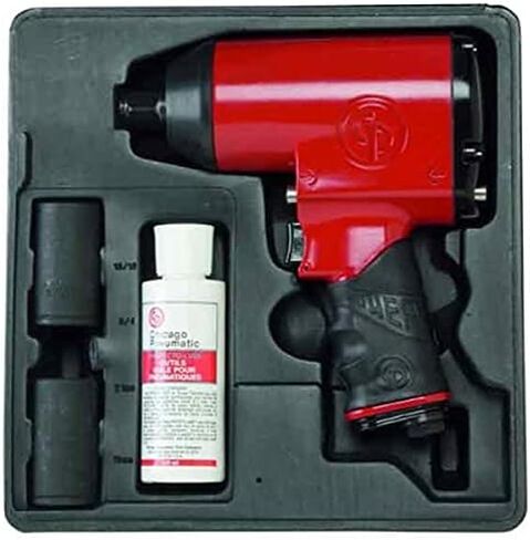 Chicago Pneumatic CP749 Air Impact Wrench (1/2 Inch), Air Impact Gun Industrial Repair & Assembly Tool, Pistol Handle, Twin Hammer, Max Torque Output 610 ft. lbf/827 Nm 6400 RPM in Saudi Arabia
