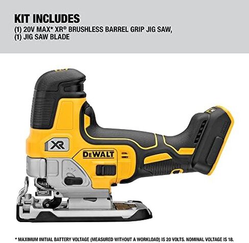DEWALT 20V MAX Jig Saw, Barrel Grip, Tool Only (DCS335B) in Saudi Arabia